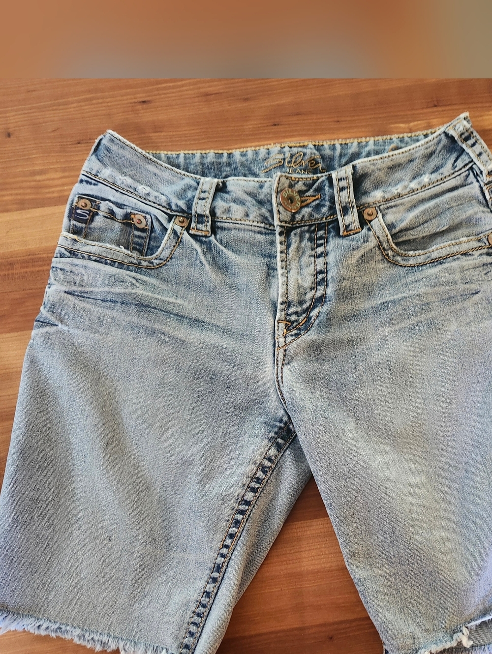 Silver Jeans Light Wash Denim Jean Shorts